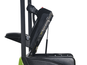 SMITH Elektrostapler 3-Rad – Druckknopf zum vollständigen Öffnen der Abdeckung